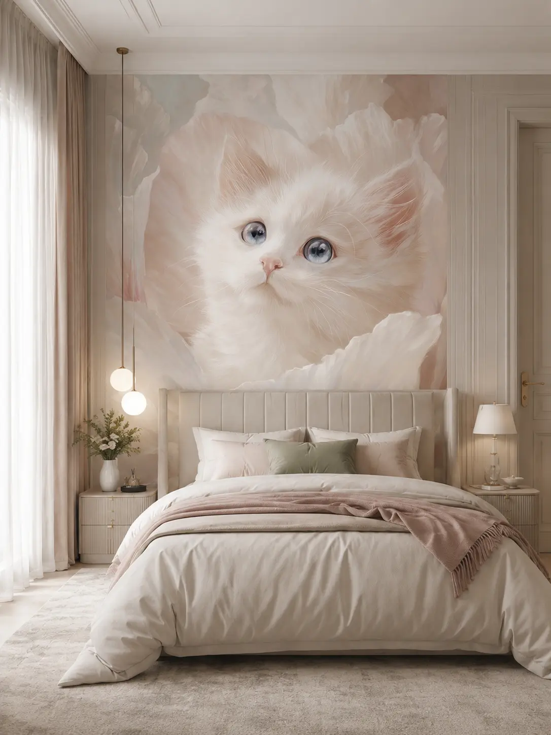 Розовый котёнок