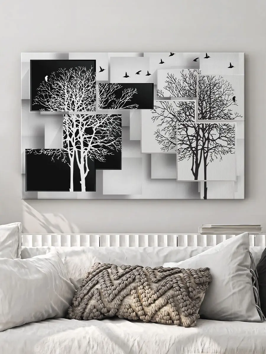 Чёрно-белая абстракция