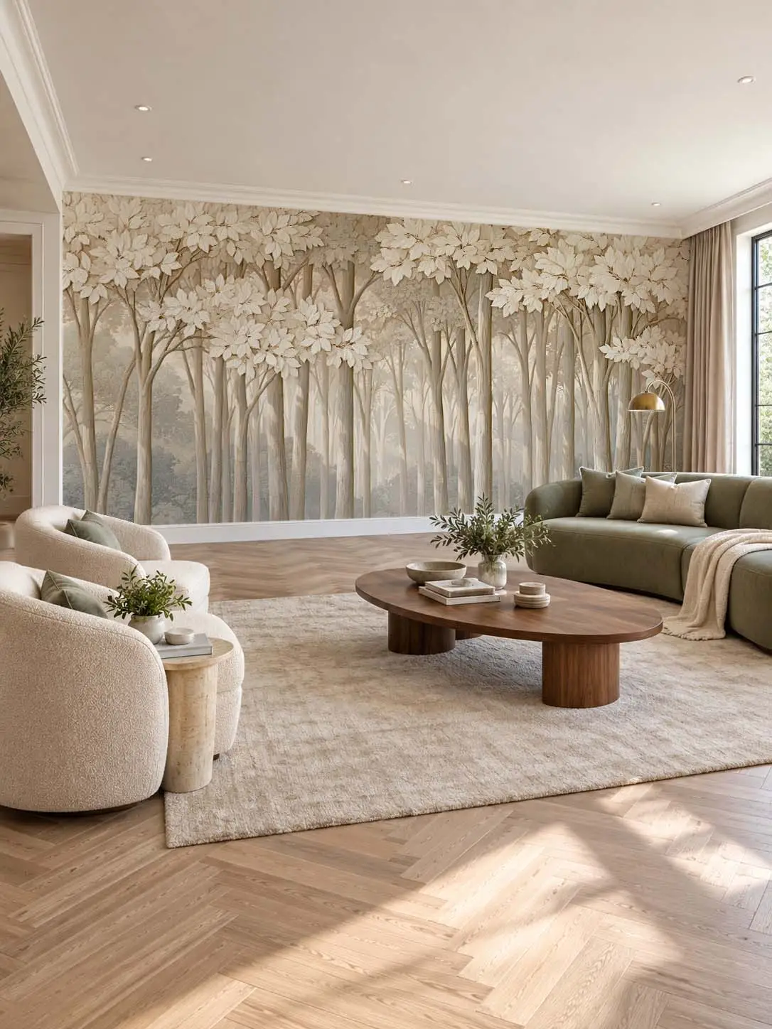 Лес, 3D-барельеф
