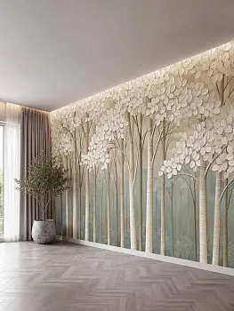 Лес, 3D-барельеф