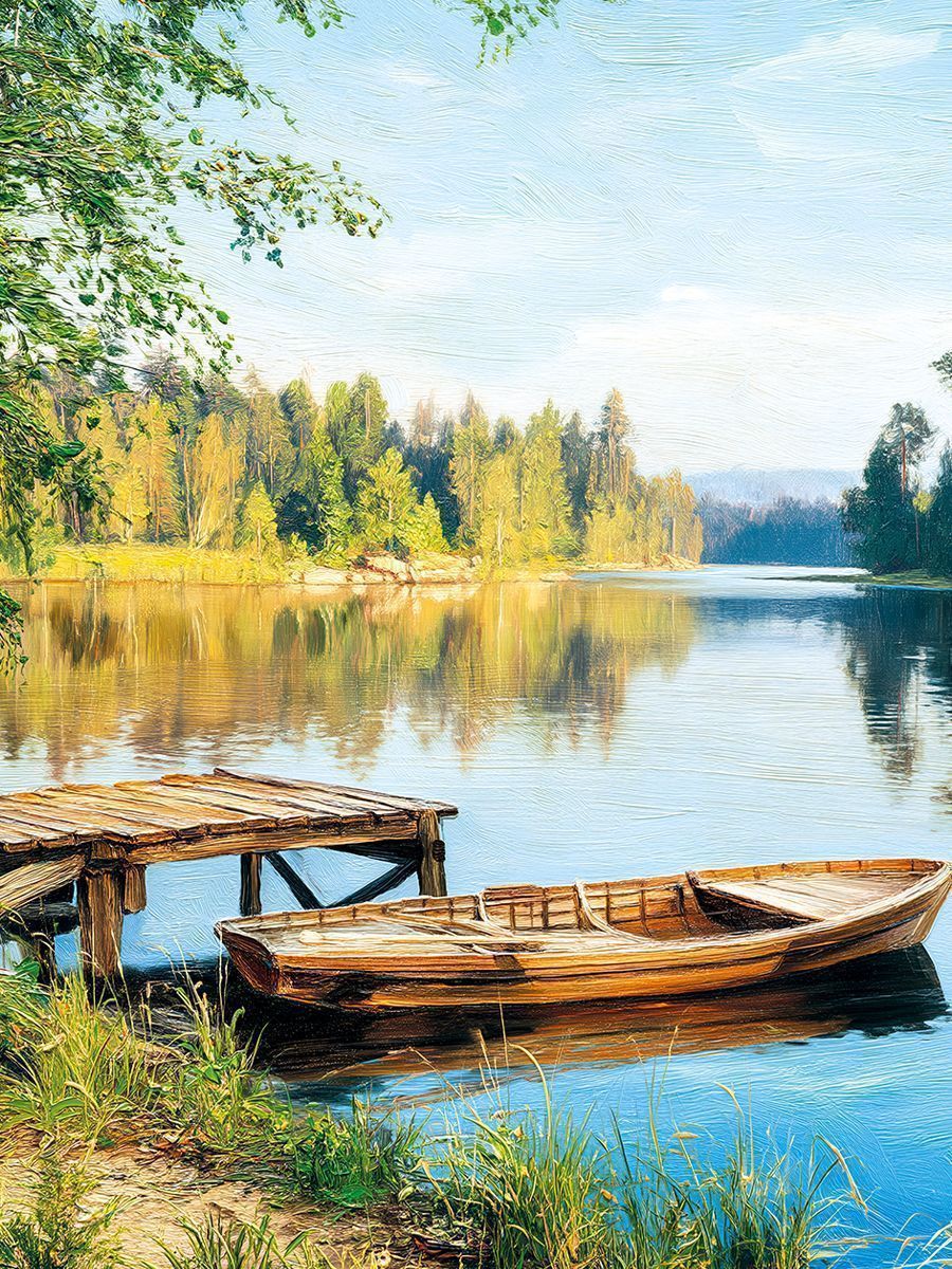 Лодка на озере