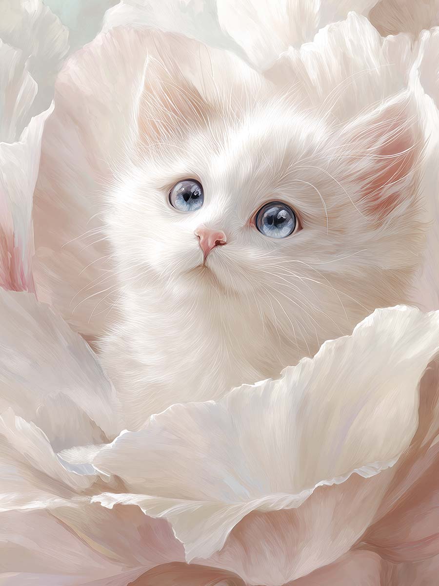 Розовый котёнок