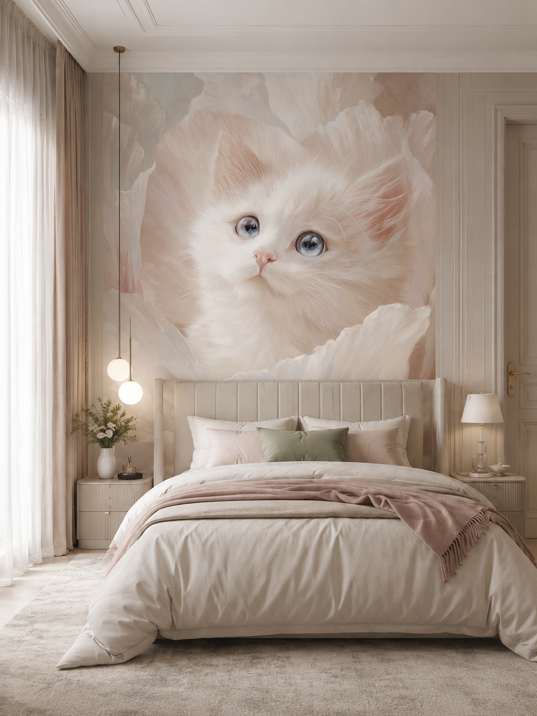 Розовый котёнок