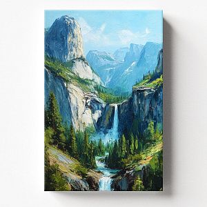 Водопад в горах