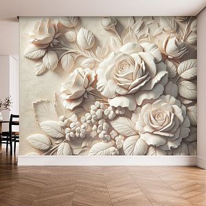 Розы барельеф