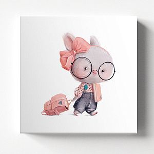 Зайка-школьница