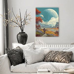 Космонавт на сказочной планете