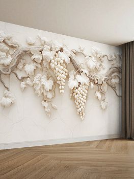 Виноград, 3D-барельеф
