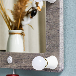 Гримерное зеркало, квадратное малое