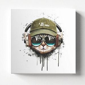 Кот хипстер