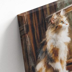 Кот на ступеньке