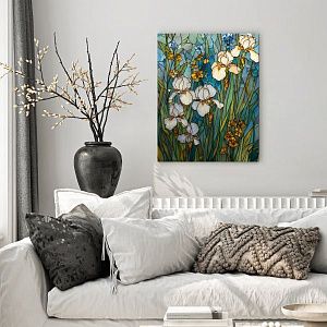 Витражные ирисы