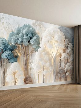 Лес, 3D-барельеф