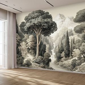 Лес в стиле винтаж