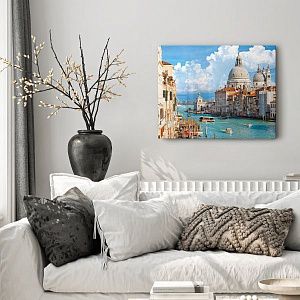 Гранд-канал и базилика Санта-Мария-делла-Салюте, Венеция