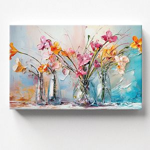 Композиция из букетов цветов