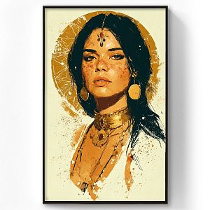 Девушка в золоте