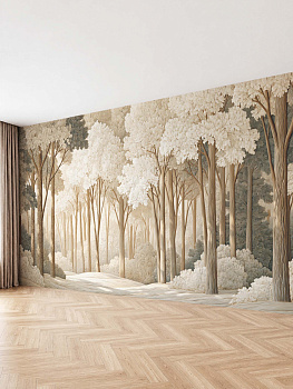 Лес, 3D-барельеф