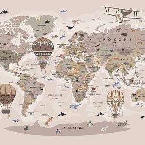 Карта мира для детей