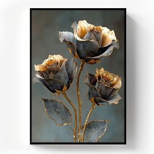 Металлические розы