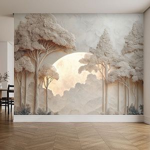 Закат в лесу