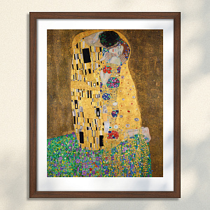 Густав Климт, "Поцелуй"