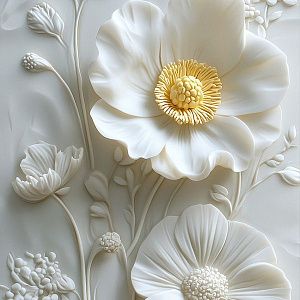 Узор ромашек