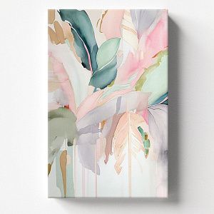 Листья в пастельных тонах