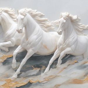 Мраморные лошади
