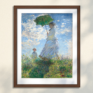 Клод моне, "Прогулка, дама с зонтиком"