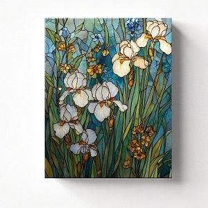 Витражные ирисы
