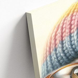 Кот в зимней шапке