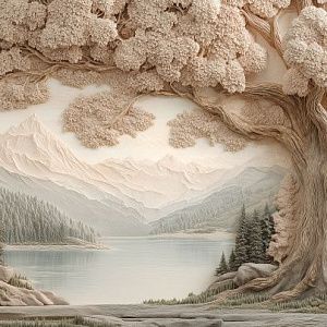 Утро у озера