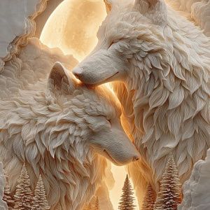 Волк и волчица