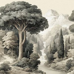 Лес в стиле винтаж