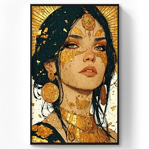 Девушка в золоте