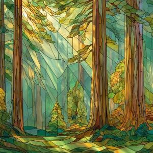Витражный лес