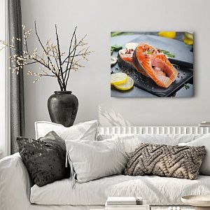 Стейк из красной рыбы