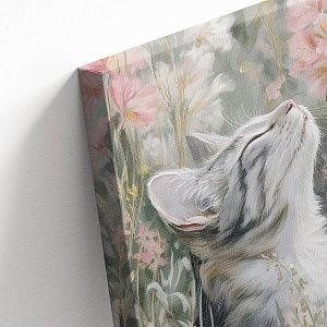 Котёнок в цветах