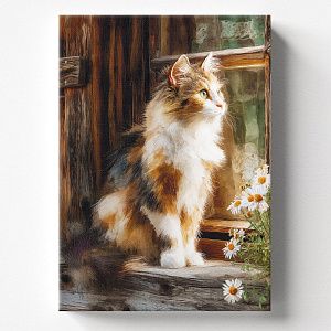 Кот на ступеньке