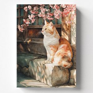 Кот на ступеньке