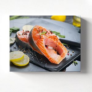 Стейк из красной рыбы