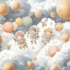 Юные космонавты