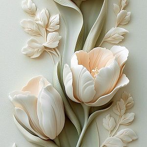 Узор тюльпанов