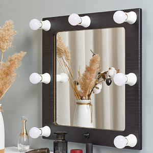 Гримерное зеркало, квадратное малое