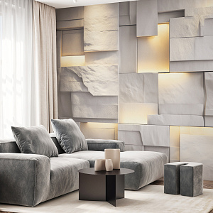 Скалы с подсветкой