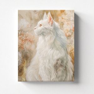 Белая кошка