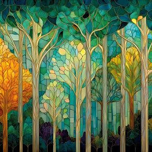 Витражный лес