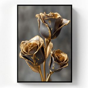 Металлические розы