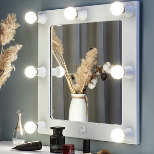 Гримерное зеркало, квадратное малое